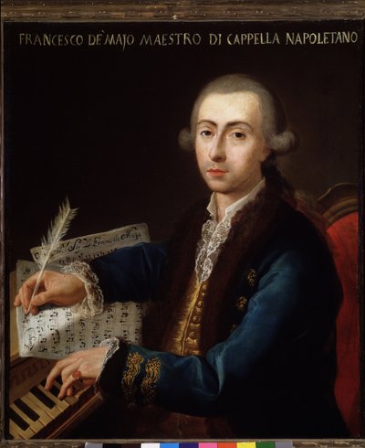 Gian Francesco de Majo (1732-1770) İtalyan bestecinin portresi by Diego Pesco