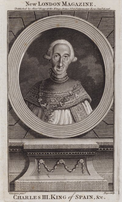 Charles III, İspanya Kralı by Diego Rodriguez de Silva y (after) Velazquez