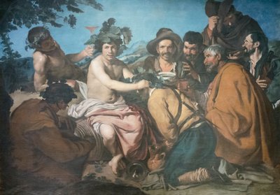Diego Velazquez'den sonra Bacchus'un zaferi, diğer adıyla içiciler (tuval üzerine yapıştırılmış kağıt üzerine temper) by Diego Rodriguez de Silva y (after) Velazquez