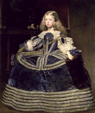 Mavi Elbiseli İnfanta Margarita Teresa by Diego Velázquez