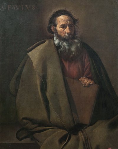 "" Havari Aziz Paul "" Diego Velázquez (Velazquez) (1599-1660) tarafından tablo 1619 Barselona Katalonya Ulusal Sanat Müzesi by Diego Velázquez