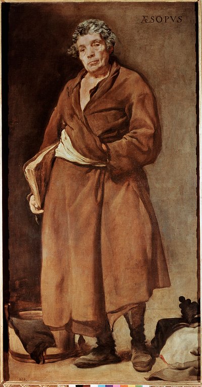 Ezop portresi, Yunan yazar (tuval üzerine yağlı boya by Diego Velázquez