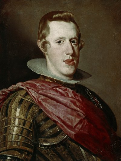 İspanya Kralı IV. Filippo'nun zırhlı portresi, 1625-1628 civarı (tuval üzerine yağlıboya) by Diego Rodriguez de Silva y Velazquez