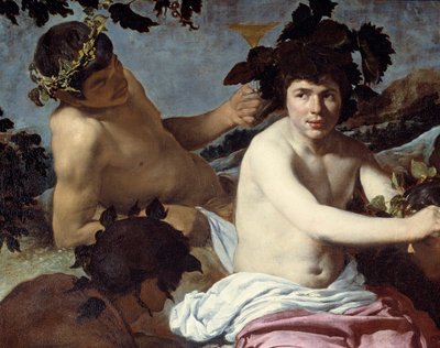 Bacchus'un zaferi veya "Sarhoşlar" Detayı. Diego Rodriguez de Silva y Velasquez (1599-1660) tarafından 1639-1642 dolaylarında tablo. karartmak 1,65x2,25 m Madrid, Prado Müzesi by Diego Velázquez