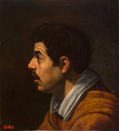 Profildeki Bir Adamın Başkanı, c. 1616-1617 by Diego Velázquez