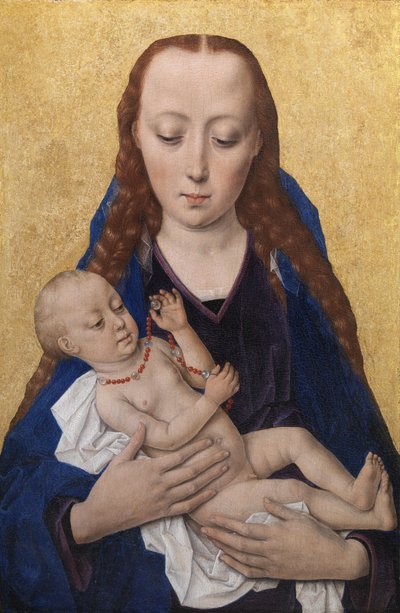 bakire ve çocuk by Dieric Bouts