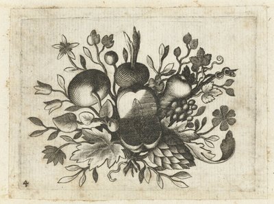 Festoen van Vrutten Seyahat için kullanışlı küçük meyve kitabı (seri başlığı) by Dietrich Krüger (attributed to)