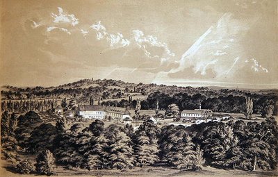La Grande Trappe, 1860 dolayları (lito) by Dieudonne Auguste (after) Lancelot