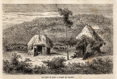 Bükreş ve Pitesti arasında bir posta rölesi. Edouard Charton yönetiminde yayınlanan “Le tour du monde, nouveau dergi des voyages” da tasarımcı Lancelot tarafından 1860 yılında Paris