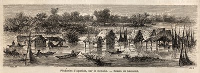 Tuna Nehri üzerindeki Apathin (Sırbistan) balıkçılığı. 1860 yılında Paris