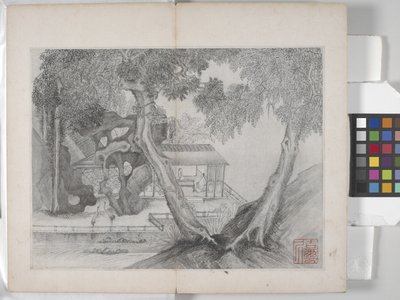 Manzara Resimleri Albümü (kağıt üzerine mürekkep) by Ding Yunpeng