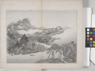 Manzara Resimleri Albümü (kağıt üzerine mürekkep) by Ding Yunpeng