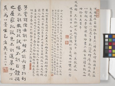 Manzara Resimleri Albümü (kağıt üzerine mürekkep) by Ding Yunpeng