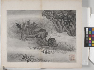 Manzara Resimleri Albümü (kağıt üzerine mürekkep) by Ding Yunpeng