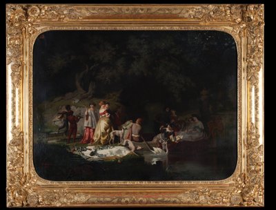 Decameron, Boccaccio 1850 (tuval üzerine yağlıboya) by Diodore Rahoult