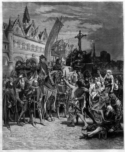 Etienne Marcel ve genel devletler tarafından kontrol edilen bir monarşi kuran 1357 tarihli büyük kararnamenin okunması - Diogene Ulysse Napoleon Maillart