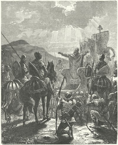 Albigensian Haçlı Seferi vaaz veren Papa III. by Diogene Ulysse Napoleon Maillart