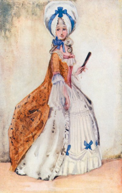 George III 1760-1820 Zamanının Bir Kadını by Dion Clayton Calthrop