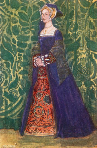 Henry VIII 1509-1547 Zamanının Bir Kadını by Dion Clayton Calthrop