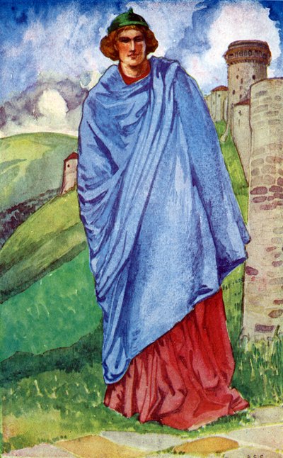 Man s costume in reign of Henry III (1216- 1272) by Dion Clayton Calthrop