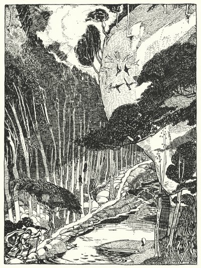 Dim Ormanı (gravür) by Dion Clayton Calthrop