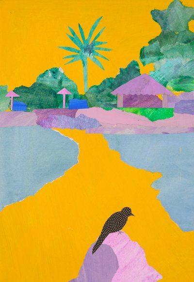 Brezilya sahili (kolaj) by Dione Verulam