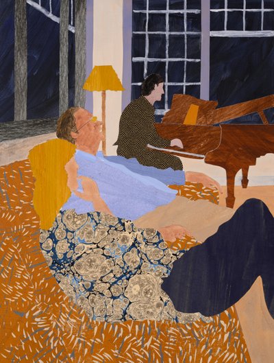 Tropiklerde Chopin (kolaj) by Dione Verulam