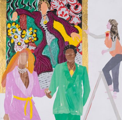 Glamour, 2020 (kolaj) by Dione Verulam