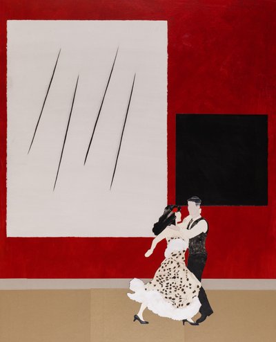 Malevich ile Uyum İçinde, 2020 (kolaj) by Dione Verulam