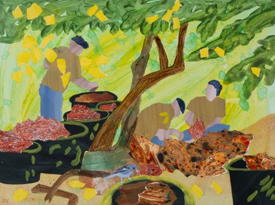 Madeira baharı, Botanik bahçeleri (kolaj) by Dione Verulam