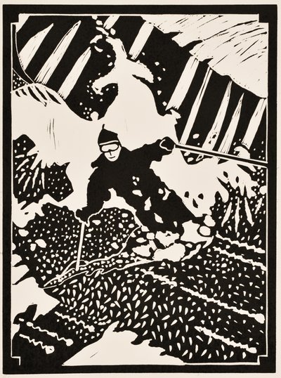 Yılın ayları: Şubat, 2012 (linocut) by Dione Verulam