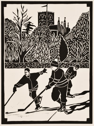 Yılın ayları: Ocak, 2012 (linocut) by Dione Verulam