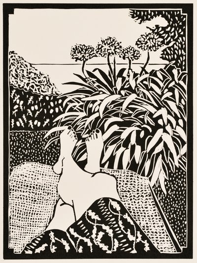 Yılın ayları: Haziran, 2012 (linocut) by Dione Verulam