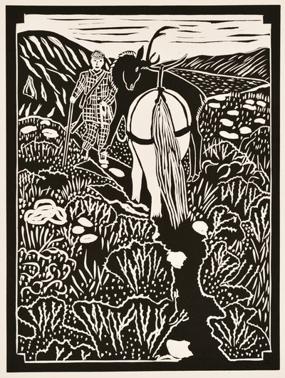 Yılın ayları: Eylül, 2012 (linocut) by Dione Verulam