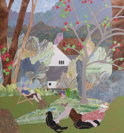 Eylül tatili, 2023 (kolaj) by Dione Verulam