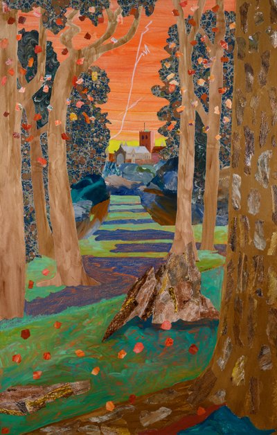 St Albans, 2025 (kolaj) by Dione Verulam