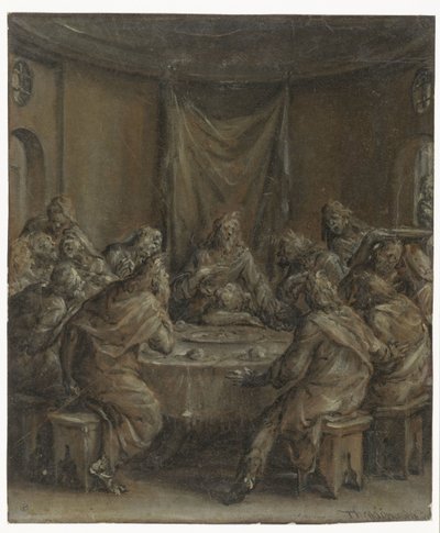 Geçen akşam yemeği by Dirck Barendsz.