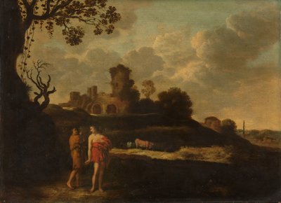 Çoban ve Sığırlarla Arkadya Manzarası by Dirck Dalens (I)