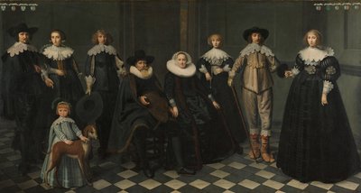Amsterdam Belediye Başkanı Dirck Bas Jacobsz'un Ailesinin Portresi by Dirck Dircksz. van Santvoort
