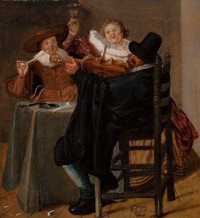 Kemancı ile Neşeli Şirket by Dirck Hals