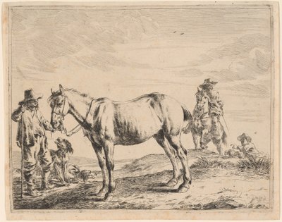 Atını Dizginlerinden Tutan Adam by Dirck Stoop