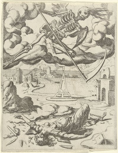 Ölüm Faith Petrarch'ın Zaferlerini Fetheder (dizi başlığı) by Dirck Volckertsz. Coornhert (possibly)