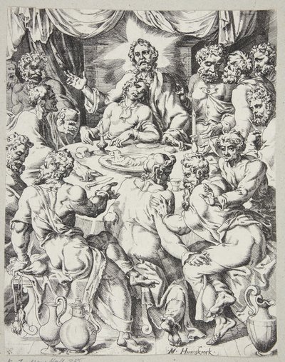 Son Akşam Yemeği by Dirck Volckertsz. Coornhert