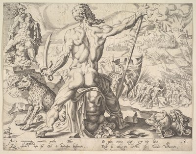 Gad, On İki Patrik dizisinden, 1550. by Dirck Volkertsen Coornhert