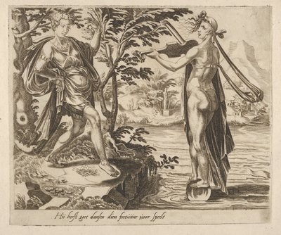 Fortune'un Oynadığı Kişi, Fortune Hakkında Altı Sözden Neşeyle Dans Edecek, yaklaşık. 1560. by Dirck Volkertsen Coornhert