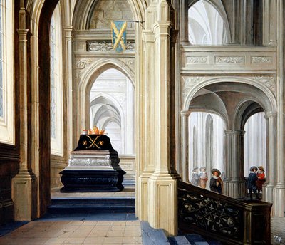 Kraliyet Mezarı Olan Bir Kilise İçi by Dirck van Delen