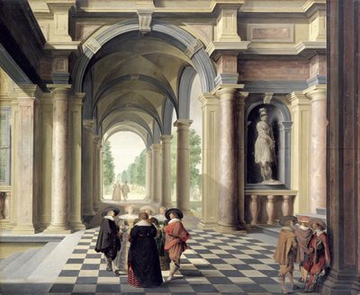 Bir Rönesans Salonu by Dirck van Delen