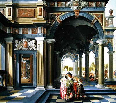 ಲಾಗ್ಗಿಯಾದಲ್ಲಿ ಸೊಗಸಾದ ವ್ಯಕ್ತಿಗಳು, 1635 ಟರ್ಕ್ by Dirck van Delen