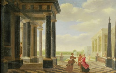 Klasik Bir Ortamda Konuşmadaki Rakamlar by Dirck van Delen