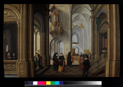 Kilise İçi, 1628 by Dirck van Delen
